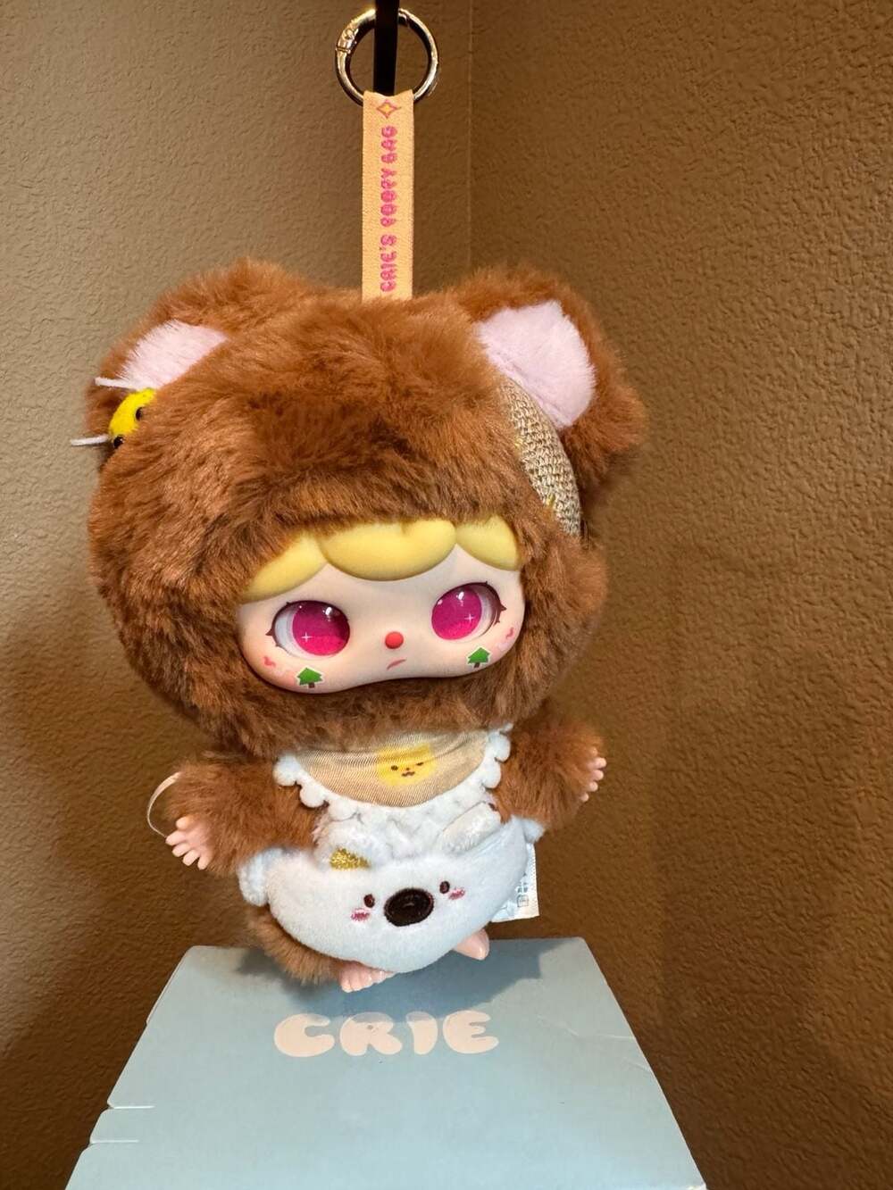 Crie Baby Animal Kindergarten Series 2 Baby Bear Plush Keychain